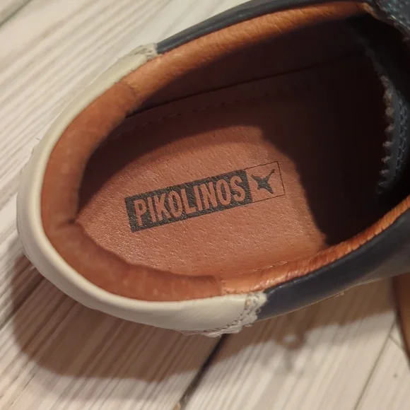 Pikolinos Leather Lace Up Shoes Blue Sneakers Womens Sz 40 / 9 - Picture 4 of 8